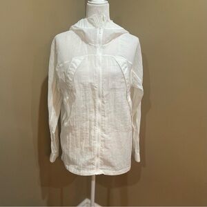 Lululemon White Clear Intention Mesh Jacket
